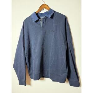 Dime Wave Rugby Eyelet Collar Sweatshirt